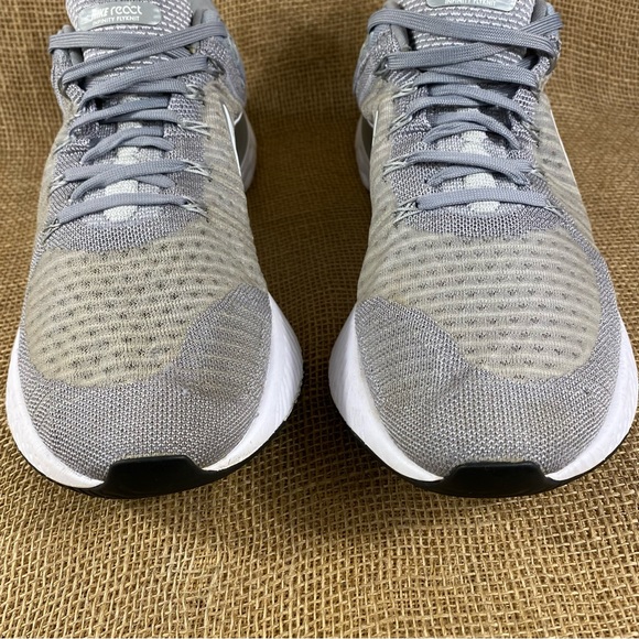 🛑SOLD🛑   Nike Running Shoes React Infinity Run Flyknit Grey White Size 15 - Picture 6 of 11